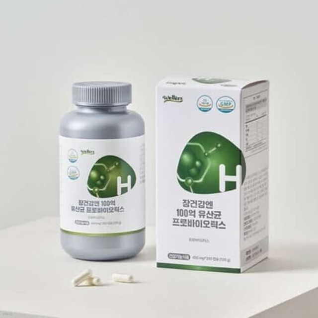 웰러스 장건강엔 100억 유산균 프로바이오틱스 450mg x 300캡슐