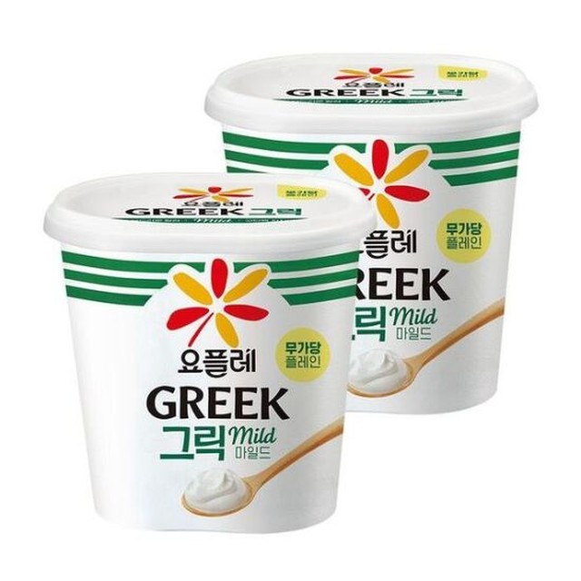 [하프클럽/셀러허브 식품]요플레 그릭요거트 마일드 900g 2개 / 무가당 대용량